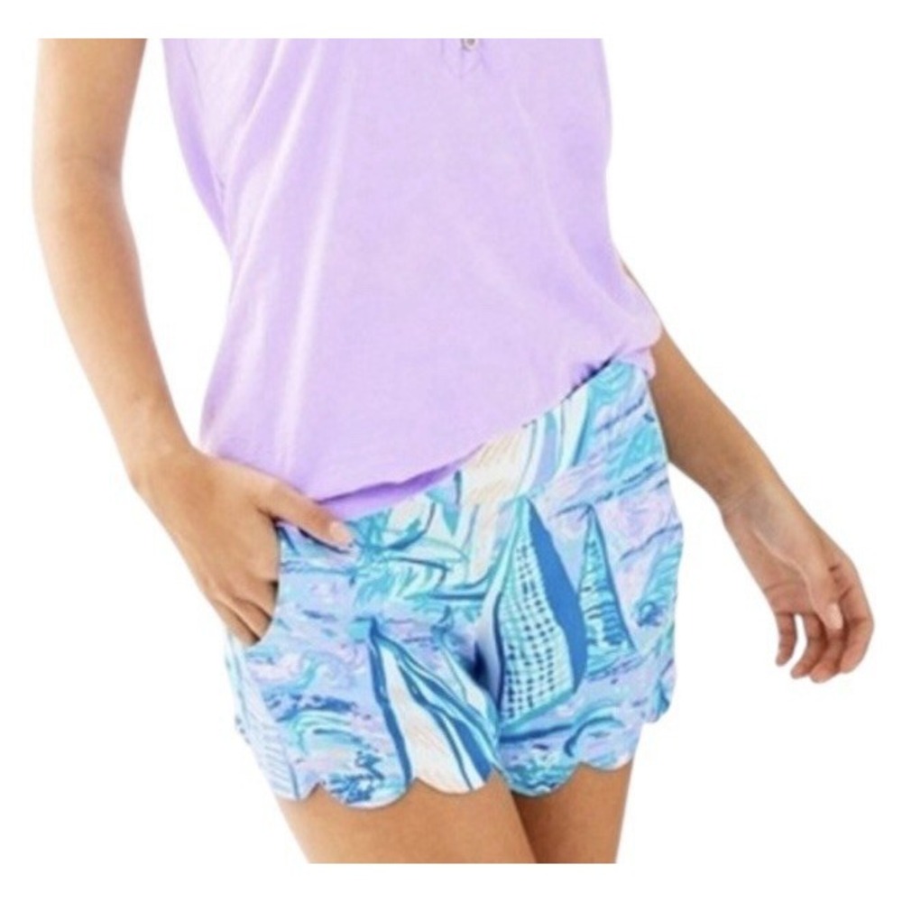 Lilly Pulitzer Dahlia Shorts Women Small Elastic Waist Beach Colorful Vacation